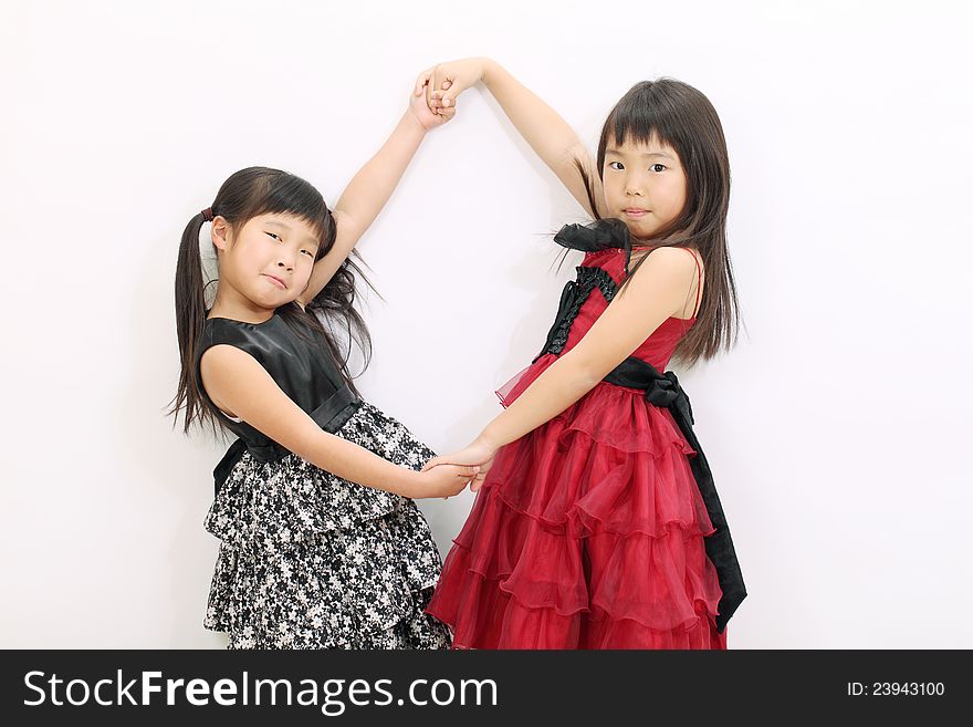 Two Little Asian Girl