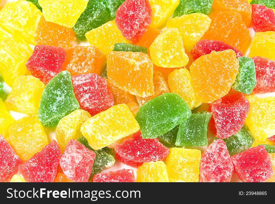 Bright background of the colorful candied sweet. Bright background of the colorful candied sweet