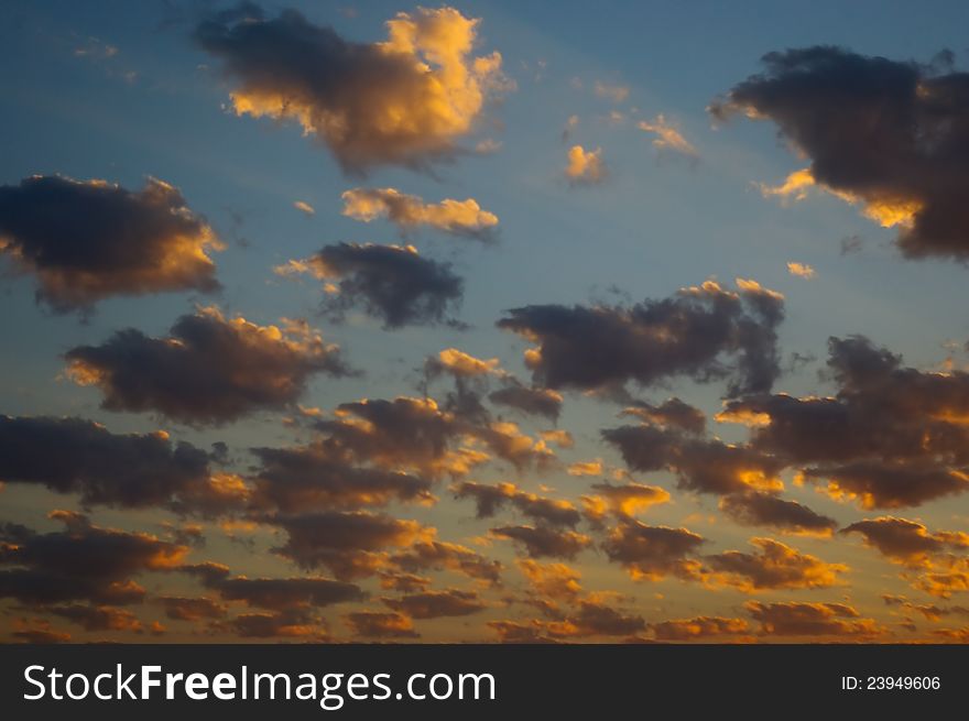 Beautiful cloudscape. Clouds in the sky for your project