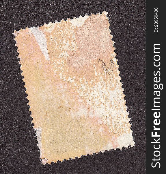 Old postage stamp border on black. Old postage stamp border on black