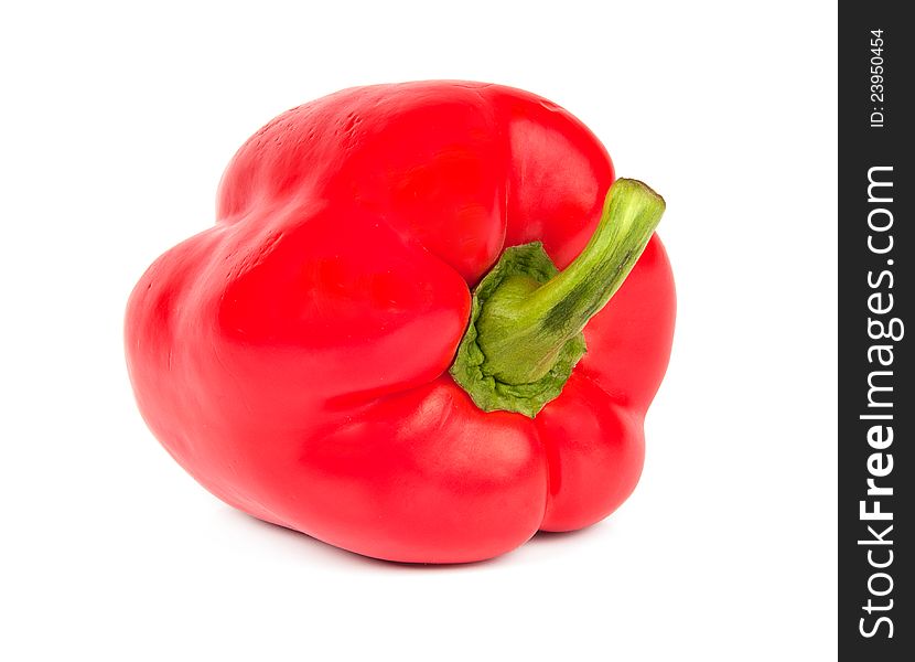 Sweet red pepper in closeup