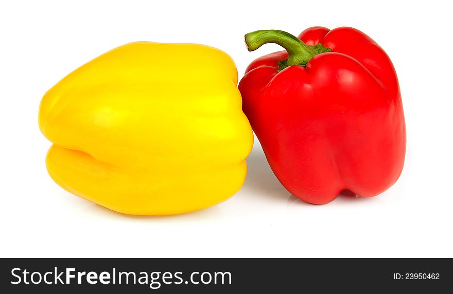Red And Yellow Paprika.