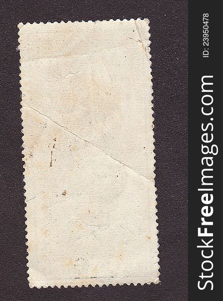 Old postage stamp border on black. Old postage stamp border on black