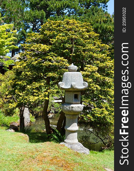 A Japanese tea garden is lush and peaceful in San Francisco. A Japanese tea garden is lush and peaceful in San Francisco.