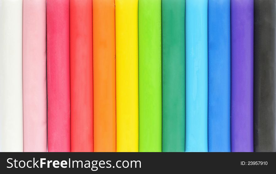 Colorful rainbow plasticine abstract background. Colorful rainbow plasticine abstract background