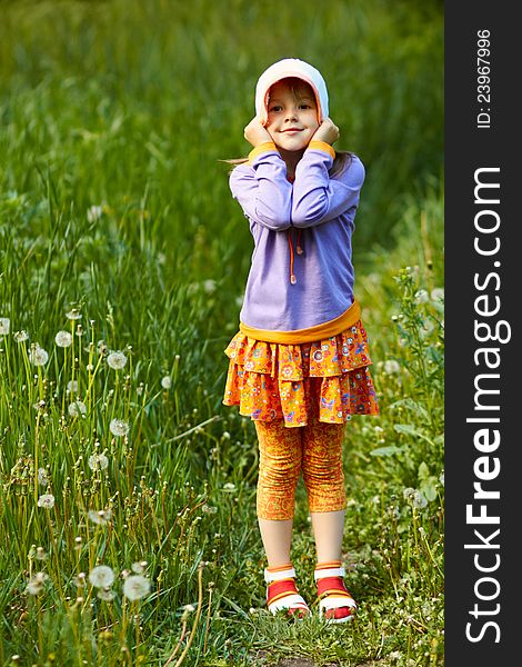 Girl In A Hat Full Length