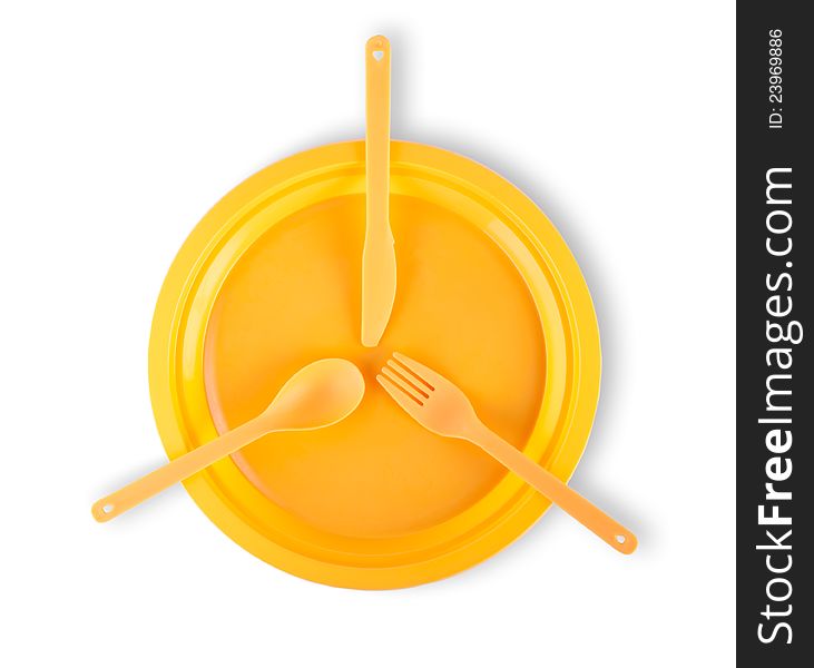 Orange Cutlery Set
