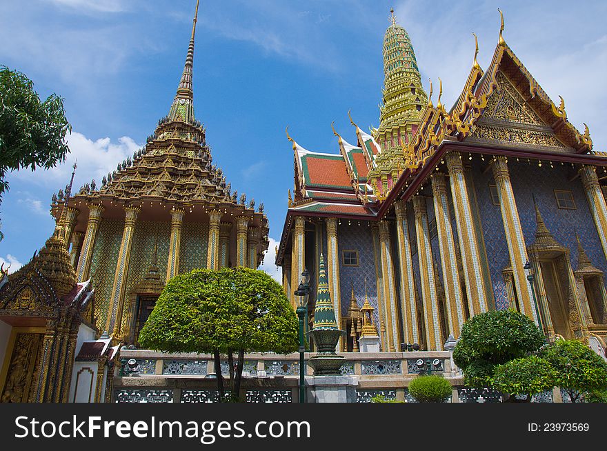 The Royal Palace in Bangkok, Thailand. The Royal Palace in Bangkok, Thailand.