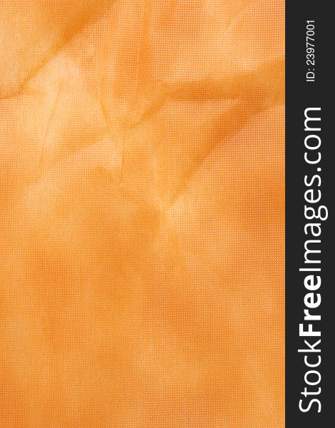 Closeup orange napkin texture paper