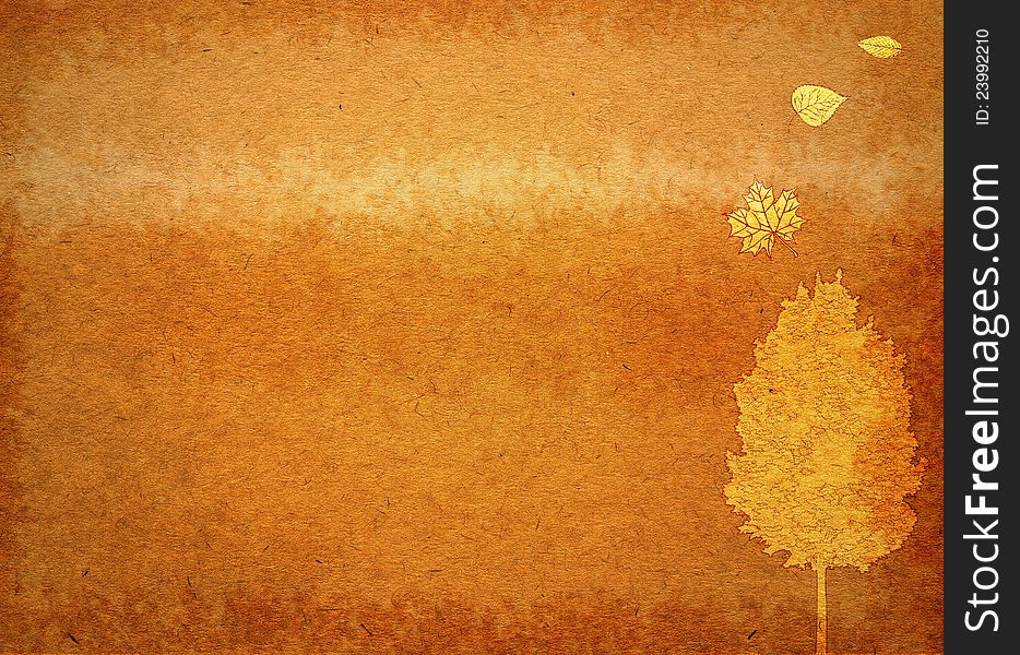 Autumn texture as template background