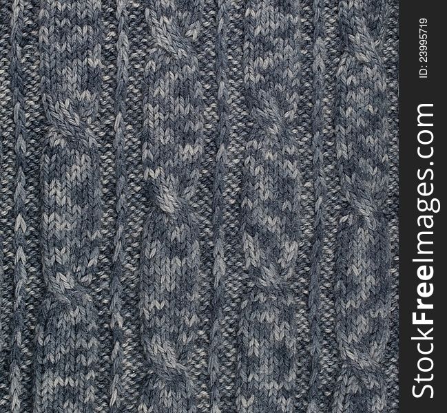 Gray knitted pattern, texture, clothing detail