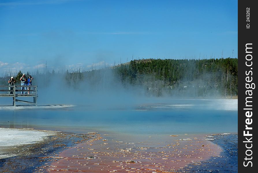 Photographers and Geyser Pool