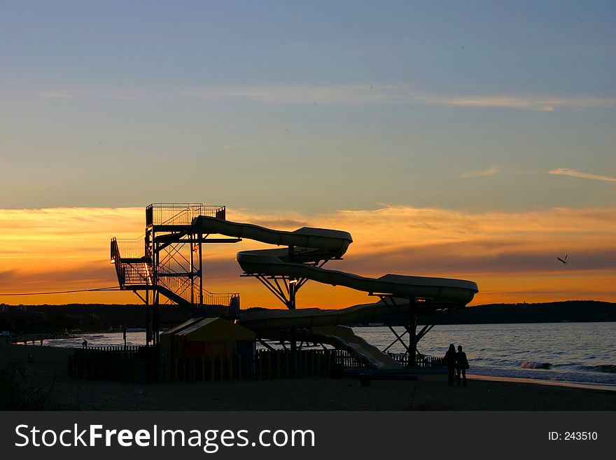 Sunset slide.