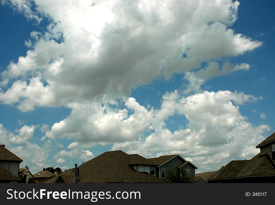 Clouds Over Houses