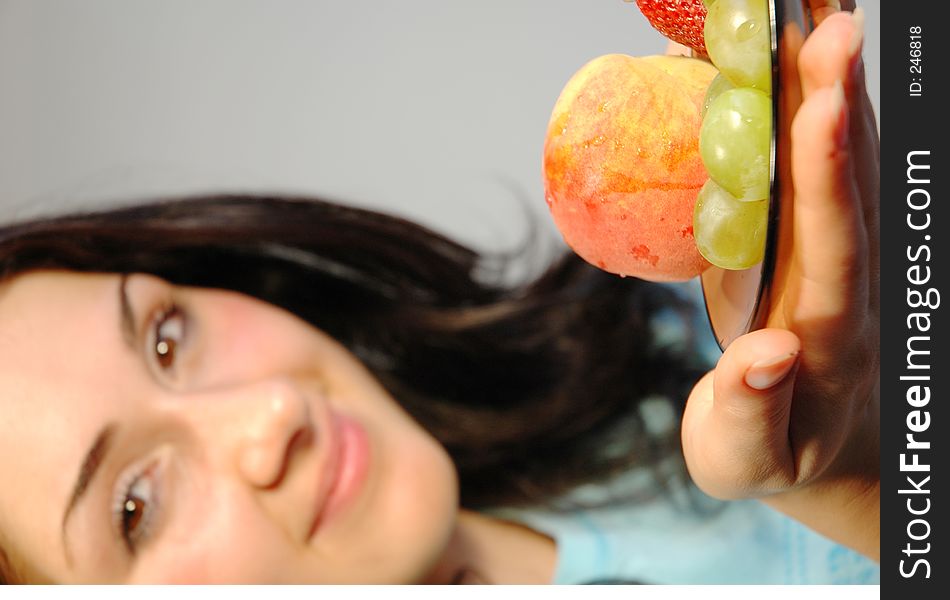 Girl With Fruits1