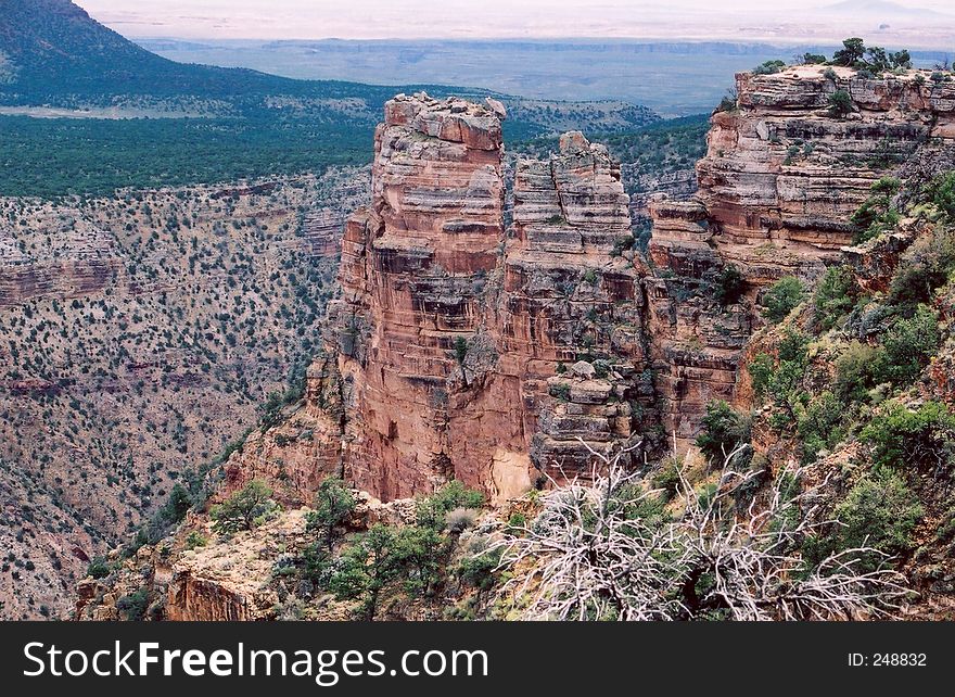 South Rim near the Grand Canyon Village. South Rim near the Grand Canyon Village