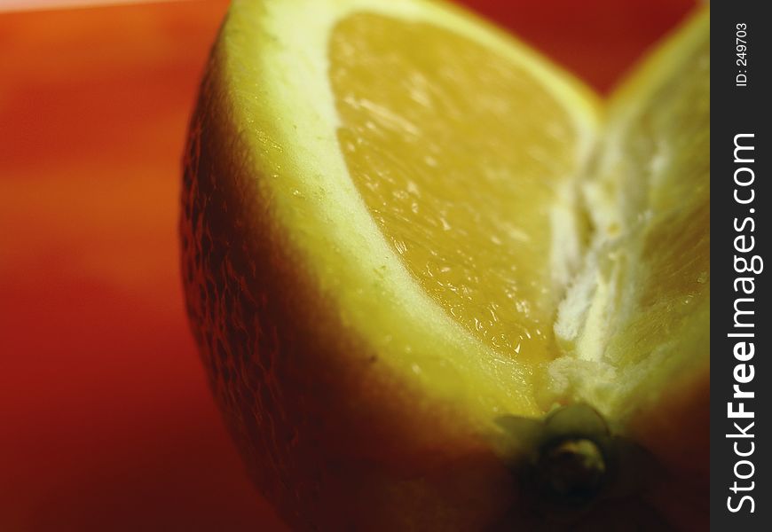 Studio close-up shot of sliced orange fruit. Studio close-up shot of sliced orange fruit