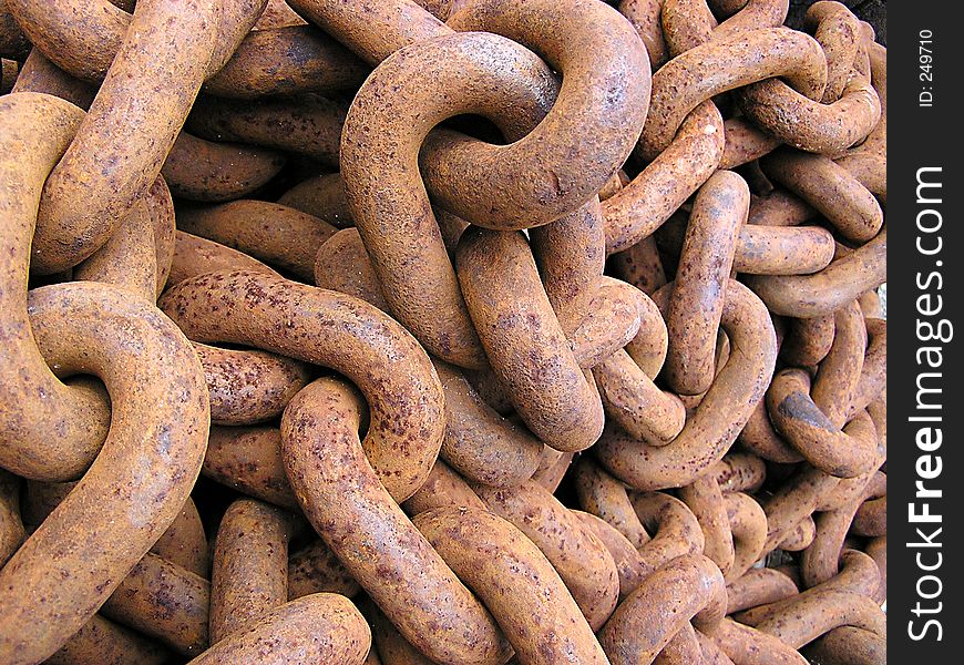 Rusty chain texture