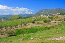 Sicilian Countryside Royalty Free Stock Photos
