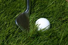Golf Club And Ball Stock Images