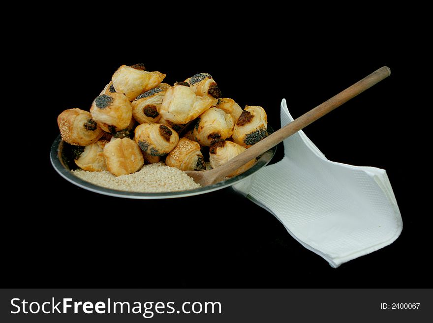 A lot of food in a basket. A lot of food in a basket