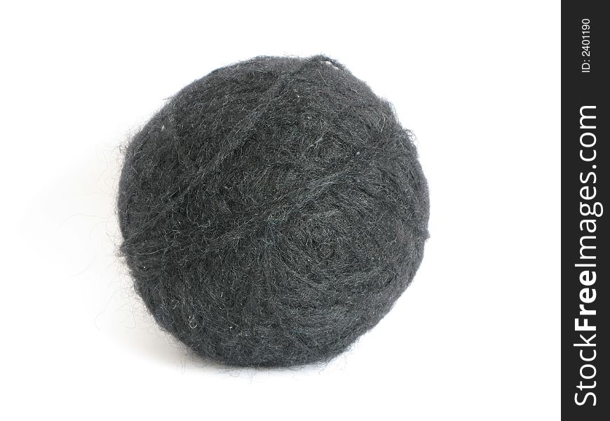 Excellent black ball of wool threads