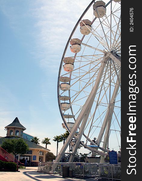 Ferris wheel at a beach park