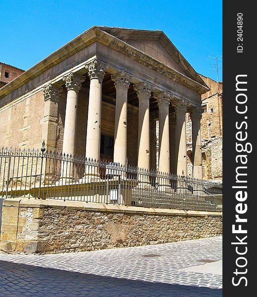 Romanesque Temple Vic, Catalonia, Spain. Romanesque Temple Vic, Catalonia, Spain