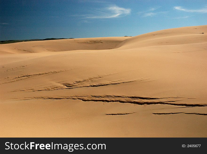 Dunes on the California coast near Guadalupe. Dunes on the California coast near Guadalupe