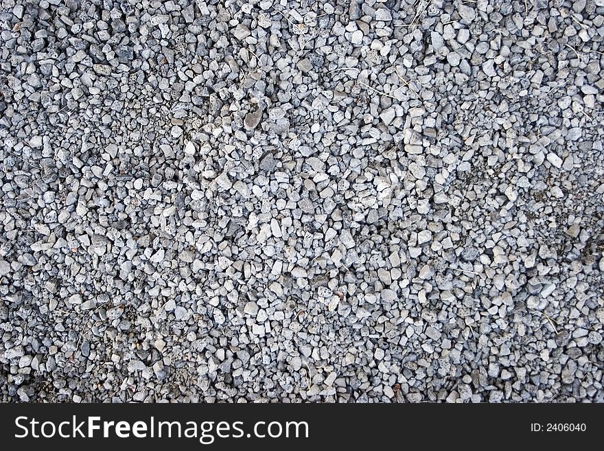 Pebbles outside as a texture