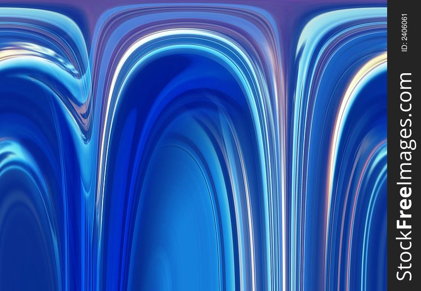 Blue abstract background with colored arches. Blue abstract background with colored arches.