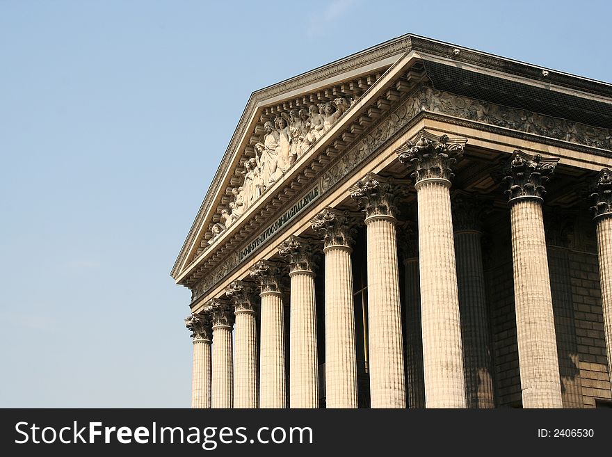 Church of Madeleine in Paris, dedicated to Mary Magdalene