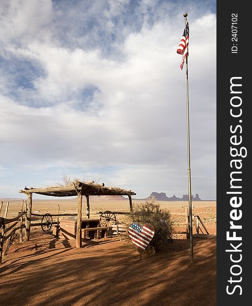 Old trade post near Monument Valley, Utah, USA