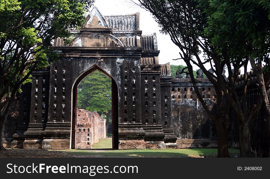 Old ruins in Lop Buri, Thailand - travel and tourism. Old ruins in Lop Buri, Thailand - travel and tourism