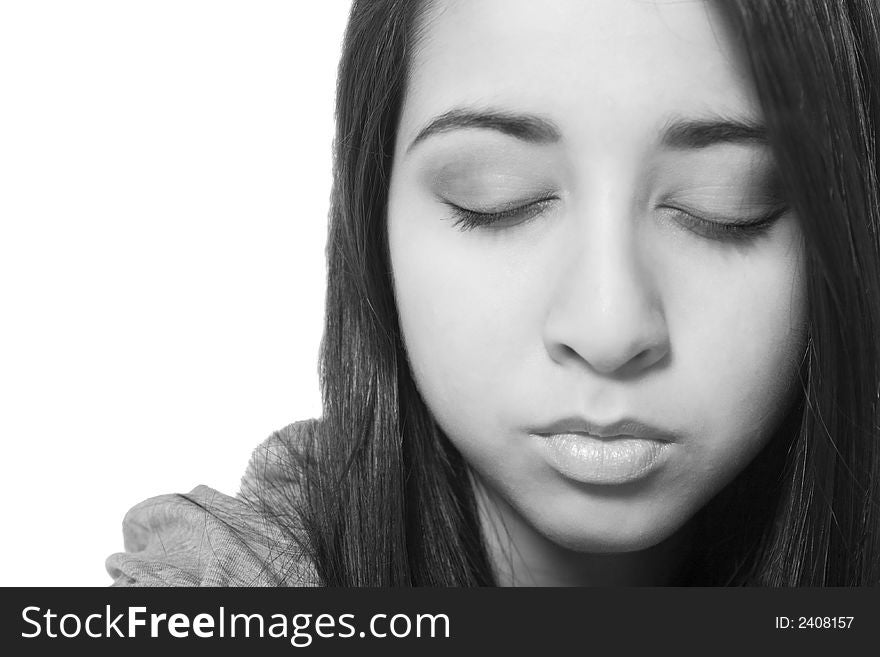 Portrait of a beauty woman model taken in the studio. Portrait of a beauty woman model taken in the studio