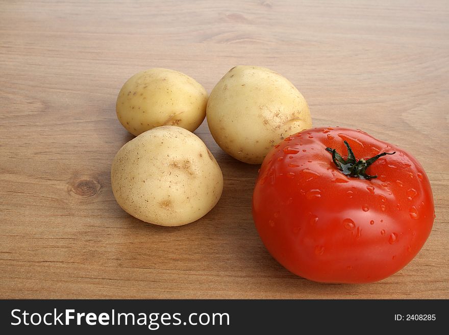 Fresh Tomato And Potatoes