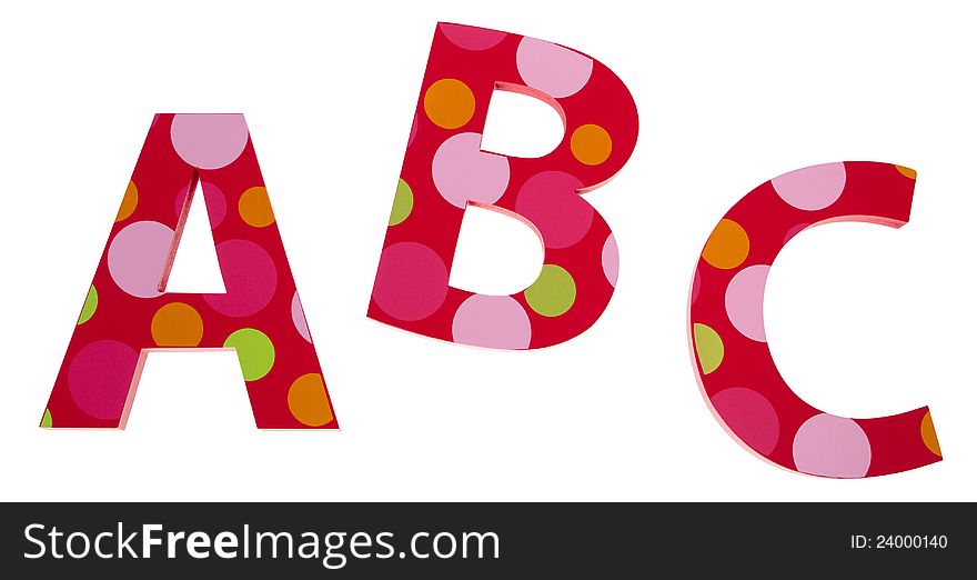 ABC letter blocks isolated on white background. ABC letter blocks isolated on white background.
