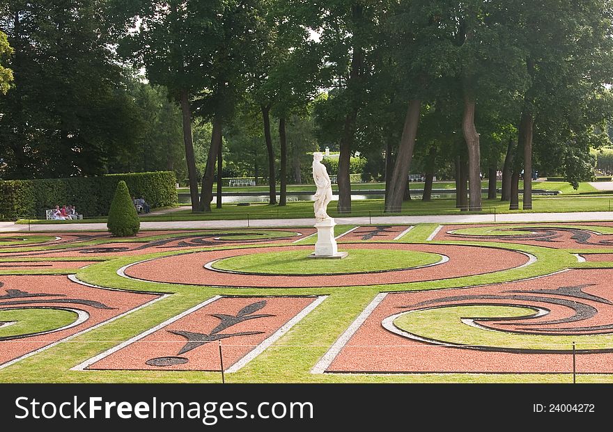 View of Catherine Park , Tsarskoye Selo, Russia.