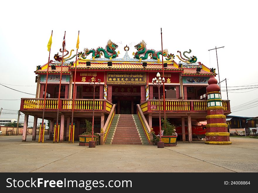 Shrine satyr Sawan Thai goddess.