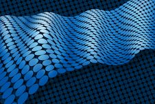 Abstract Blue Membrane Ribbon Abstract Blue Membrane Ribbon