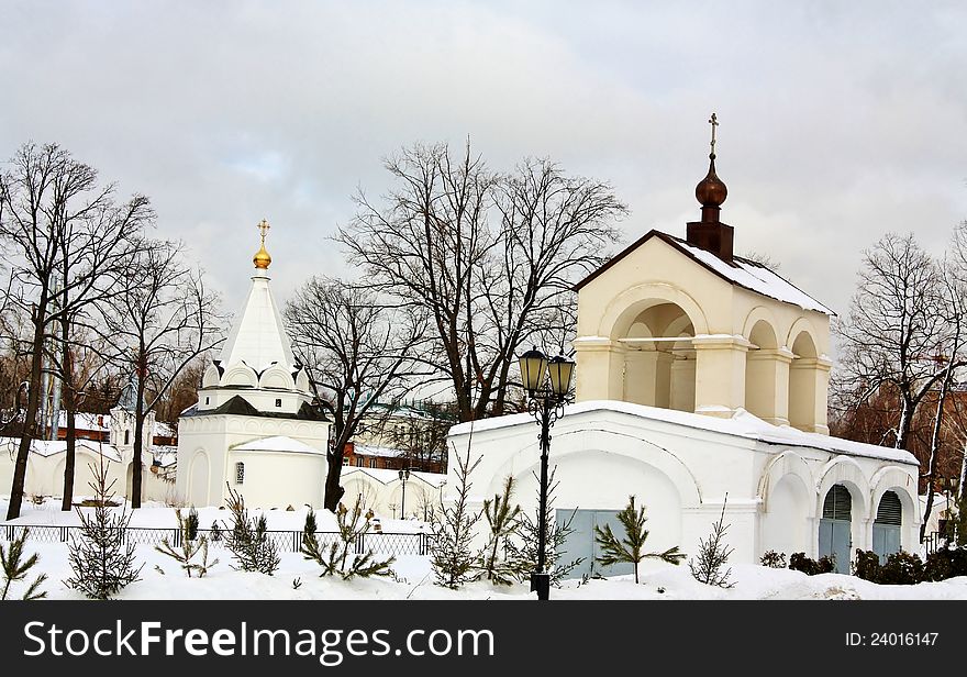 Construction of the Nicholas Ugreshsky monastery, which was founded in 1380. Construction of the Nicholas Ugreshsky monastery, which was founded in 1380