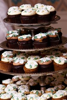 Mini Cupcakes Stock Photos