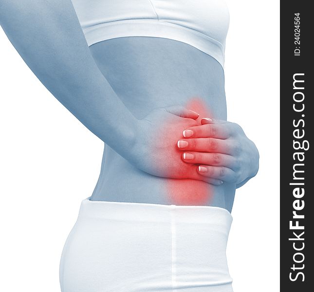 Acute Pain In A Woman Section Of Kidney