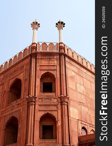 Jama Masjid Mosque, old Delhi, India.