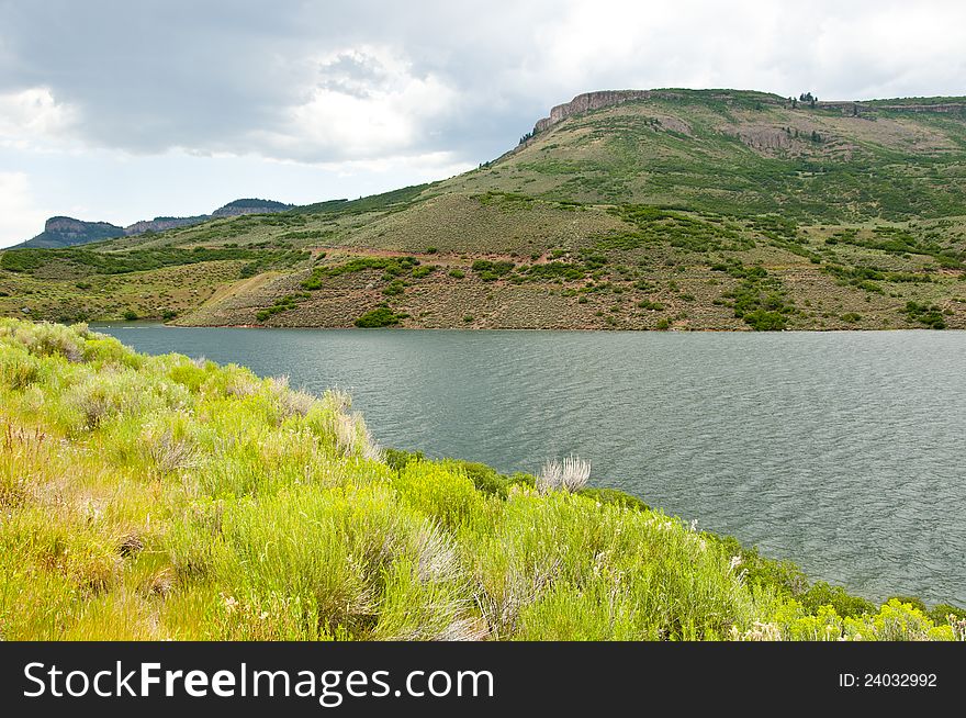 A clear cold lake in Colorado