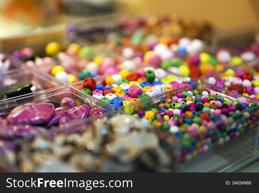 Beads in boxes