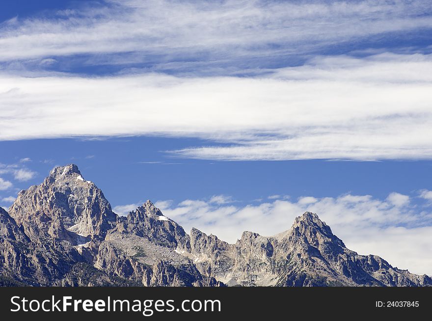 Rocky Mountains in Grand Teton National Park, Wyoming, United States