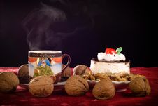 Cake And Coffe Royalty Free Stock Photography Cake And Coffe Royalty Free Stock Photography