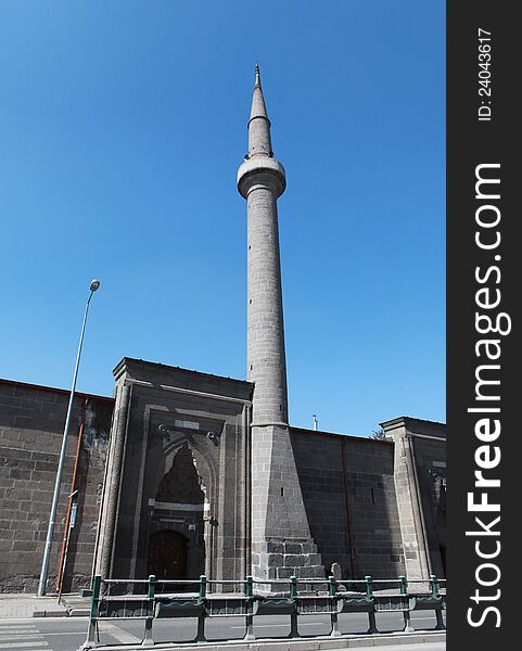 View of Hacikilic Mosque and madrasah in Kayseri, Turkey. View of Hacikilic Mosque and madrasah in Kayseri, Turkey.