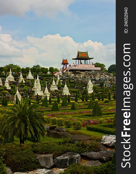 Fine monuments in the English Park